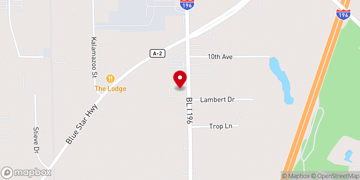 Map showing location of LifeBridge Church of South Haven