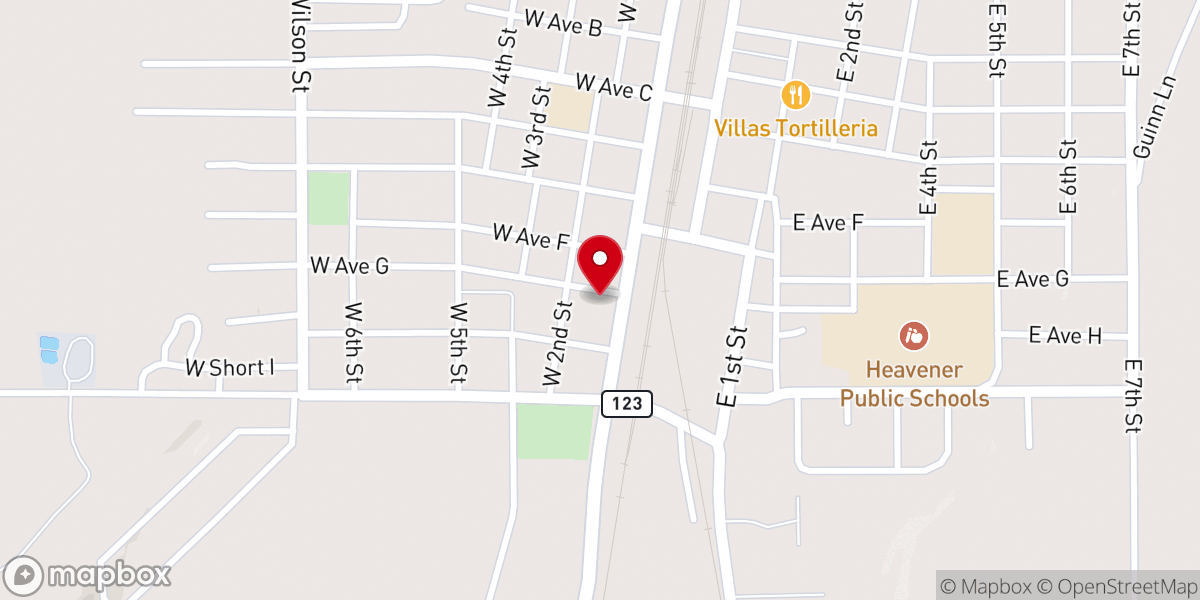 Map showing location of Light & Hope Christian Fellowship