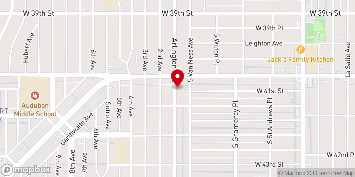 Map showing location of Lincoln Memorial Congregational Church UCC