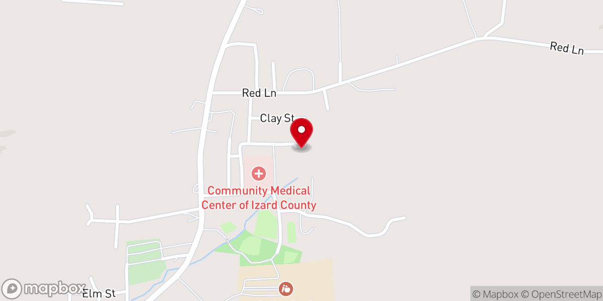 Map showing location of Little Country Church