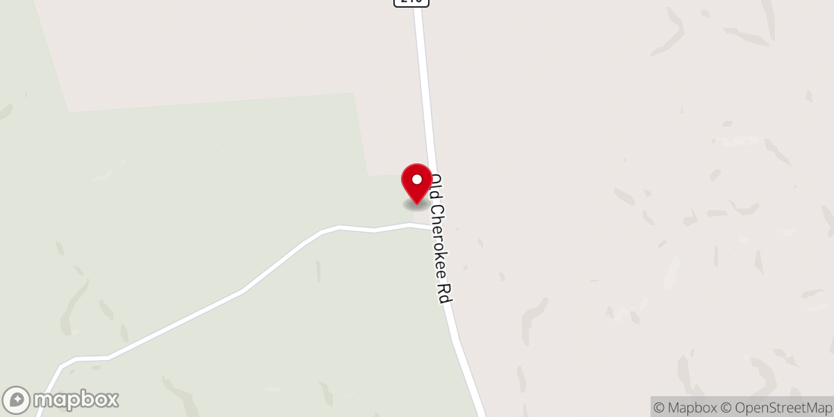 Map showing location of Little River Presbyterian Church