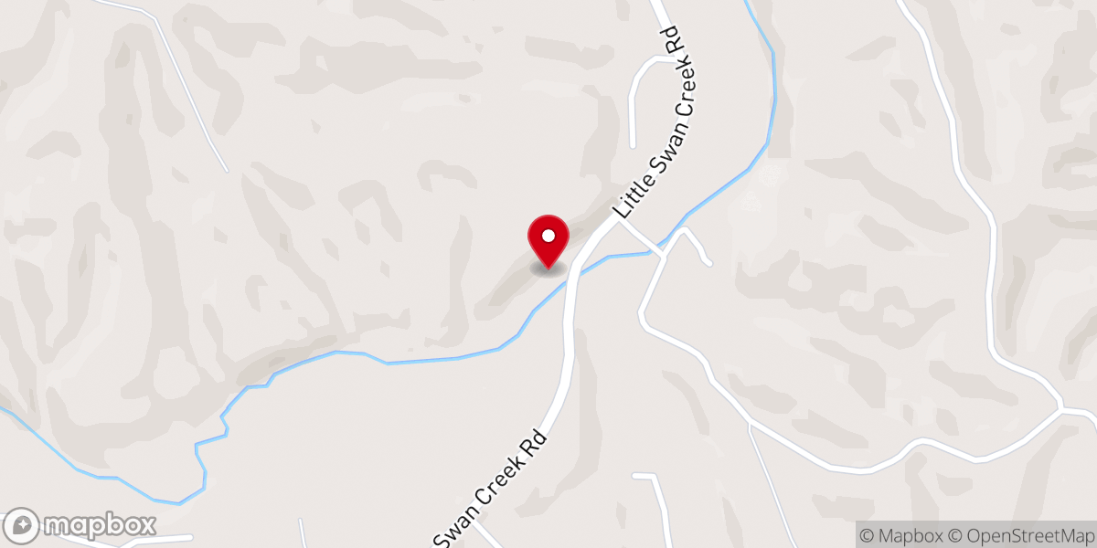 Map showing location of Little Swan Church of Christ