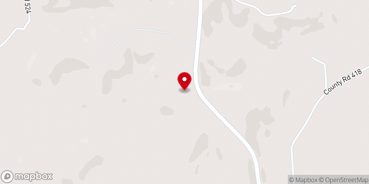 Map showing location of Little Valley Baptist Church