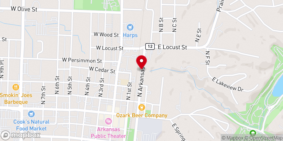 Map showing location of Living Grace Ministry