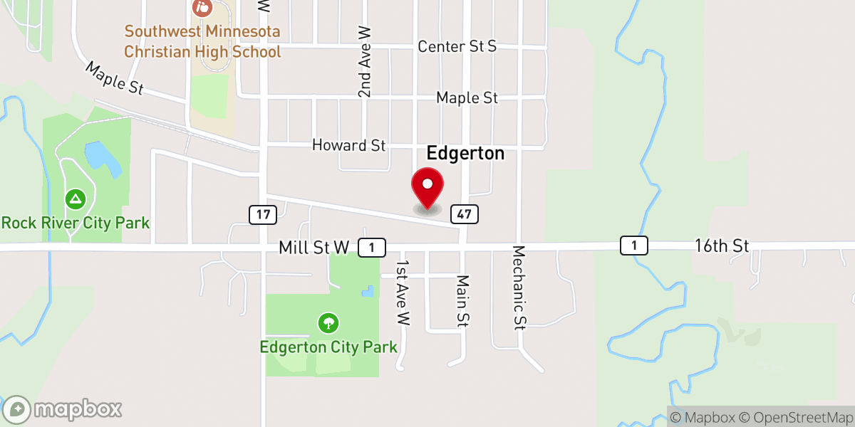 Map showing location of Living Hope EFC