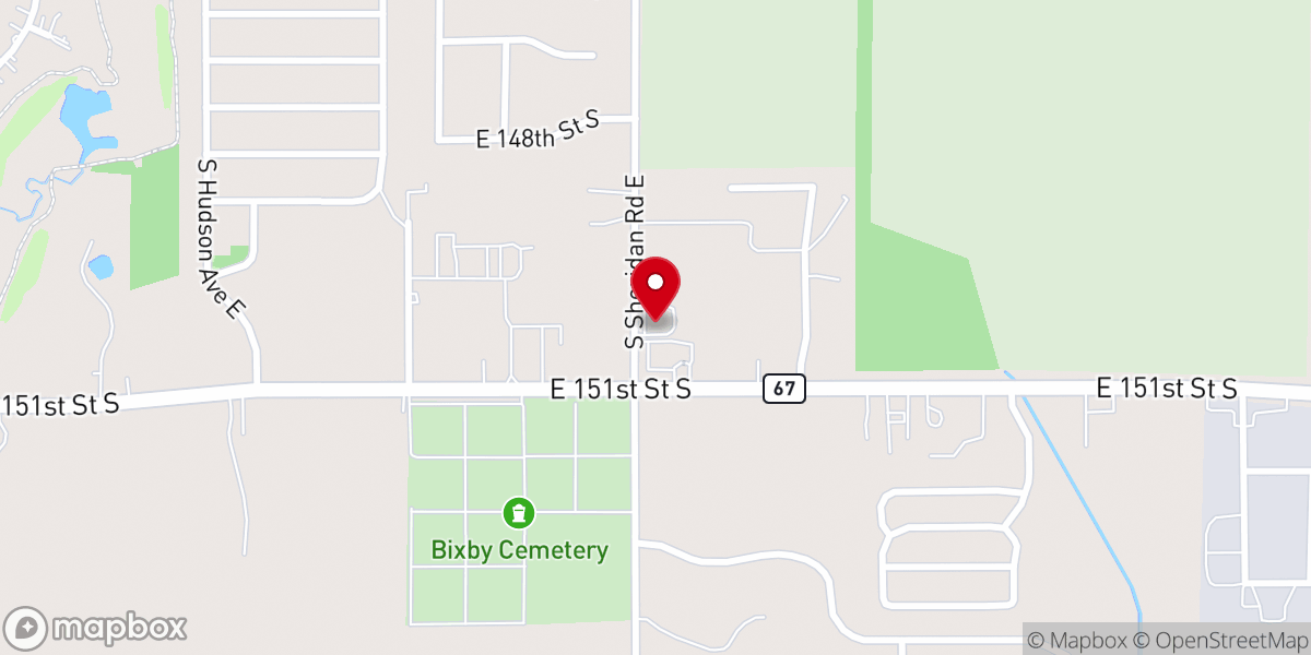Map showing location of Living Water Family Church