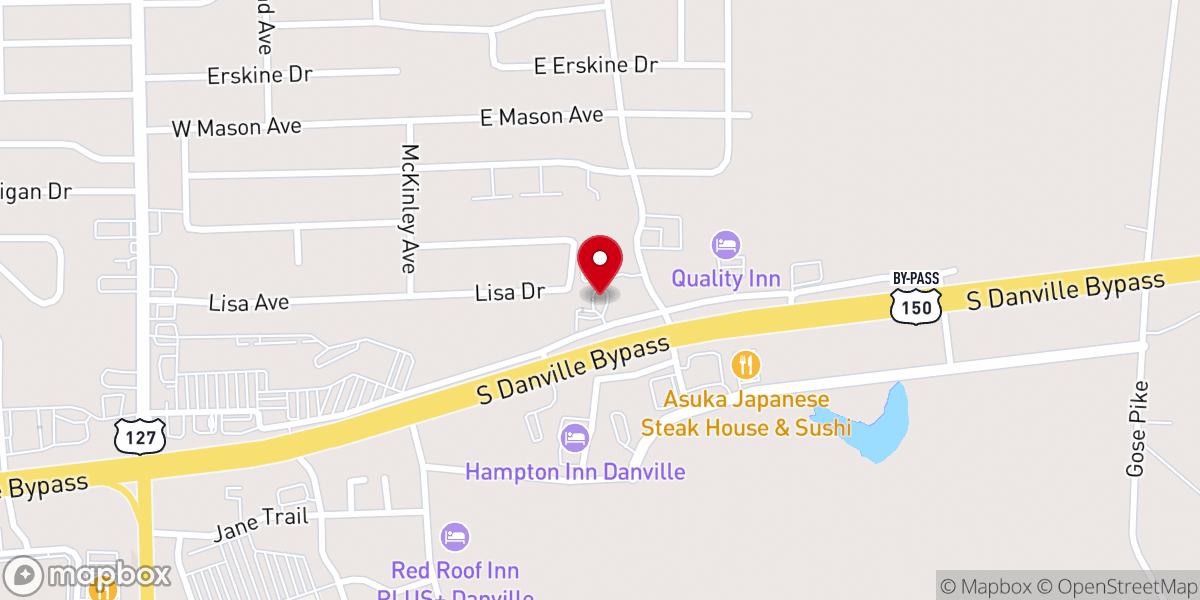 Map showing location of Living Water Worship Centre