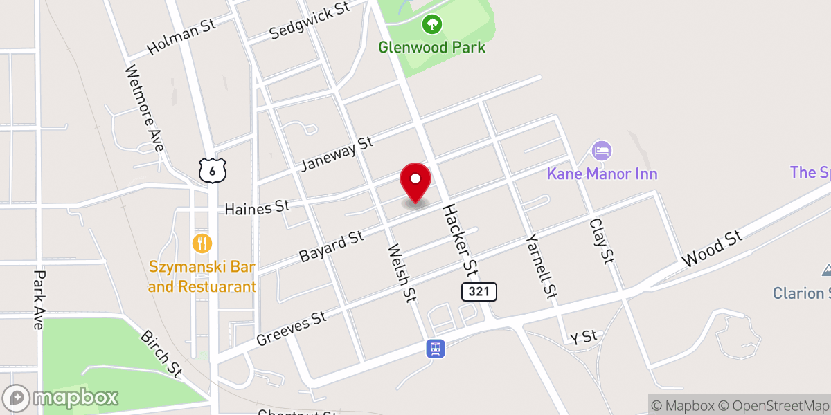 Map showing location of Living Waters Free Methodist Church Of Kane