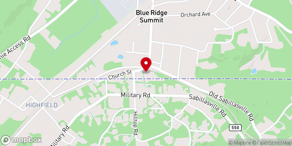 Map showing location of Living Word Academy
