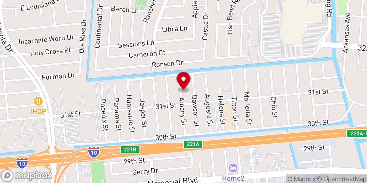 Map showing location of living word church international