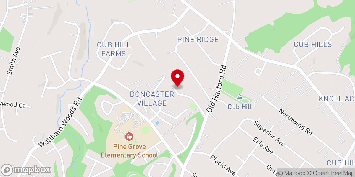 Map showing location of Loch Raven Presbyterian Church, PCA