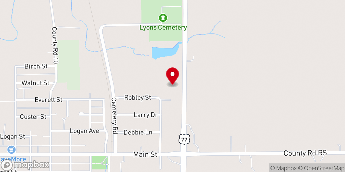 Map showing location of Logan Valley Baptist Church