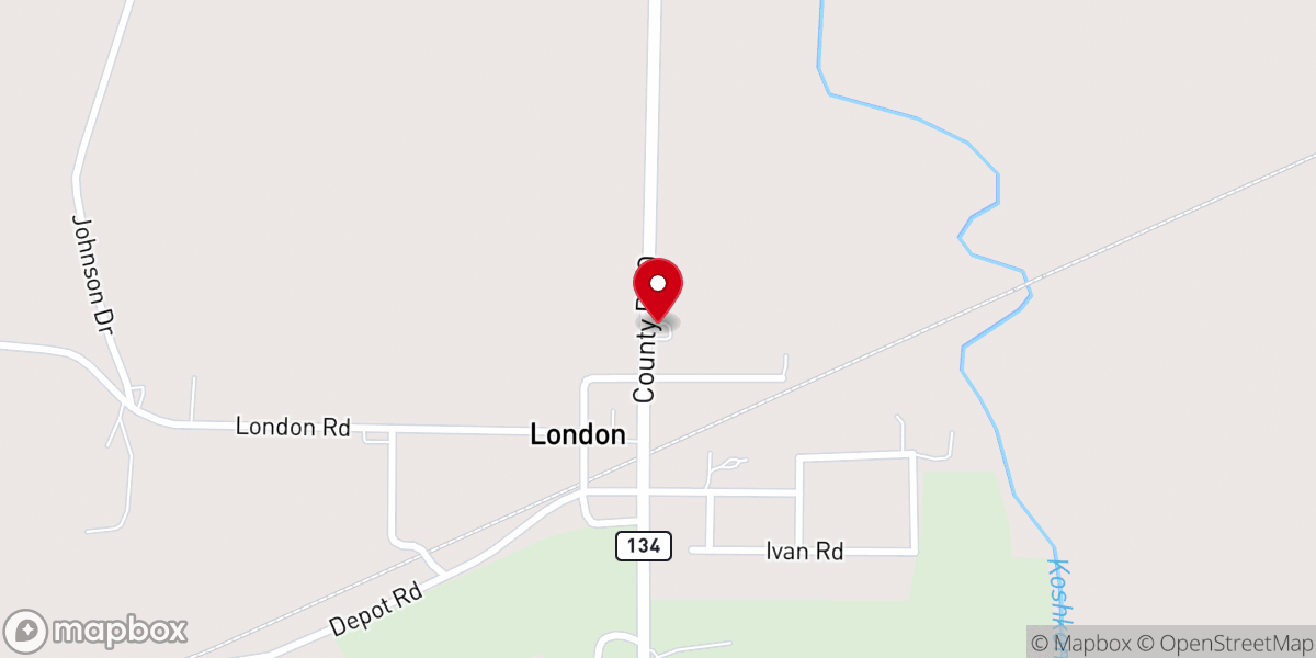 Map showing location of London Moravian Church