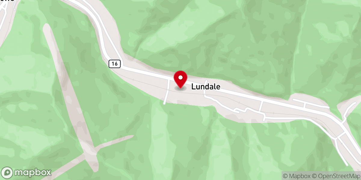 Map showing location of Lundale Fwb Church