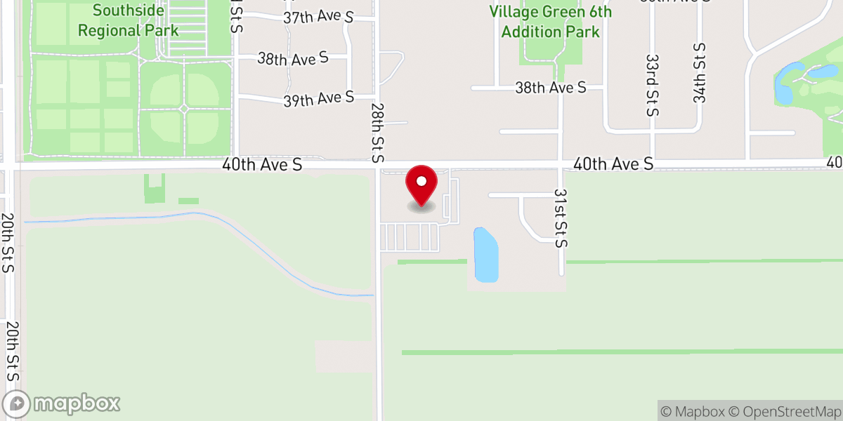 Map showing location of Lutheran Church of the Good Shepherd - Moorhead, MN