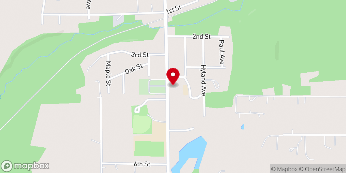 Map showing location of Luxemburg / Casco Food Pantry - Food Distribution Center