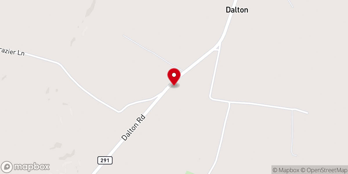 Map showing location of Macedonia Cumberland Presbyterian Church