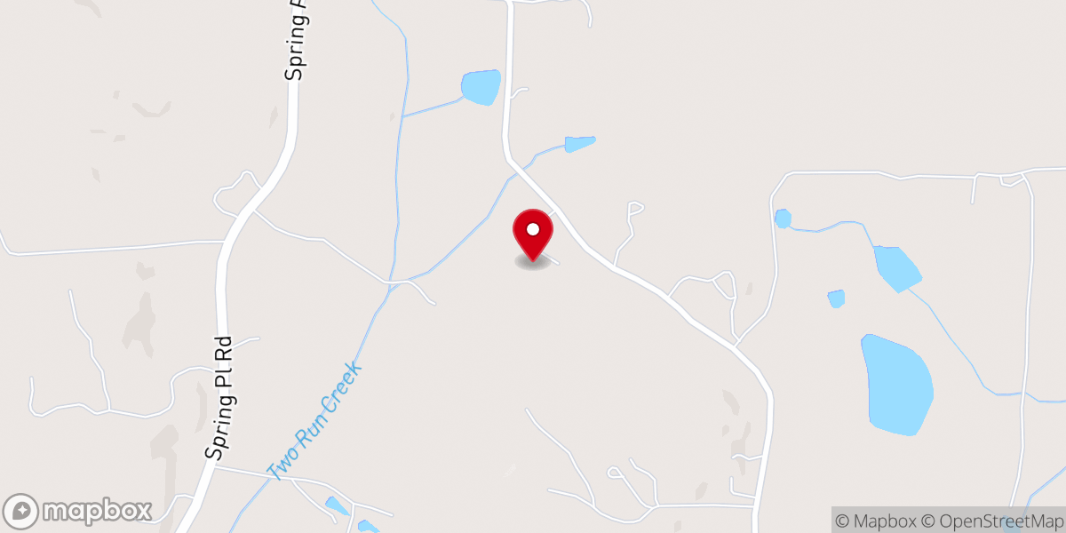 Map showing location of Macedonia Primitive Baptist Church