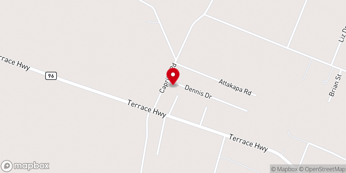 Map showing location of Magnolia Springs Wedding & Event Center