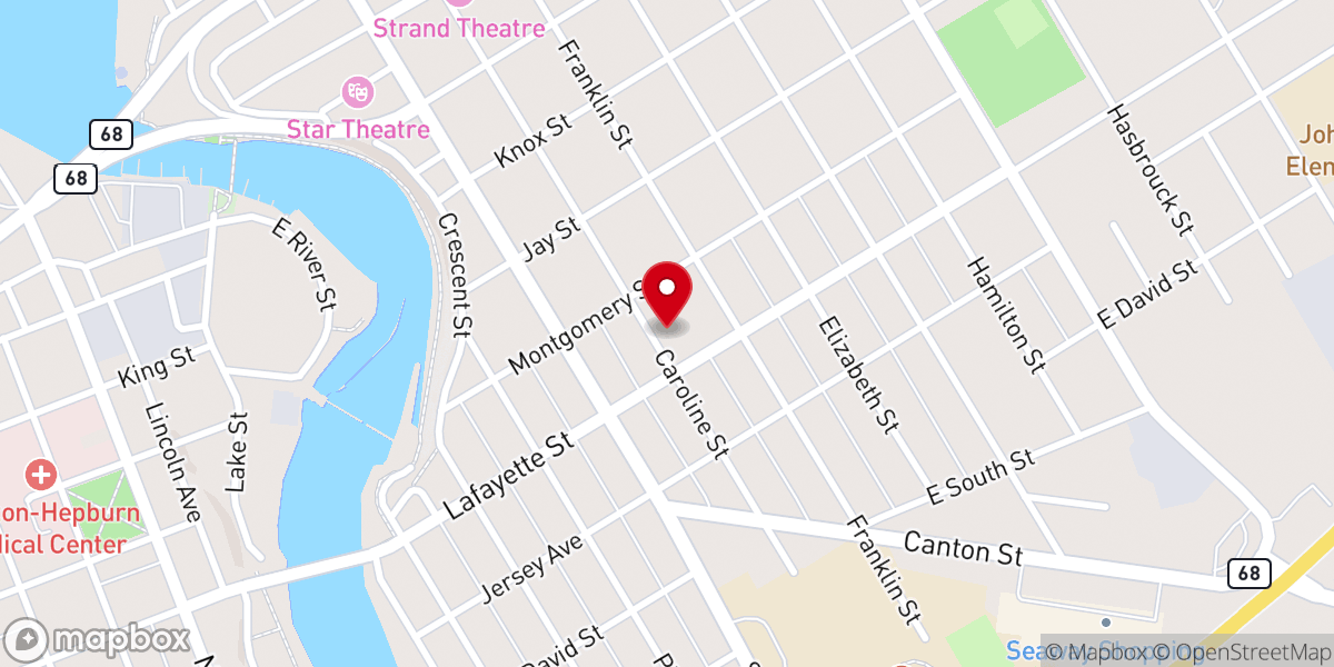 Map showing location of Making A House A Home, A Catholic Charities Program