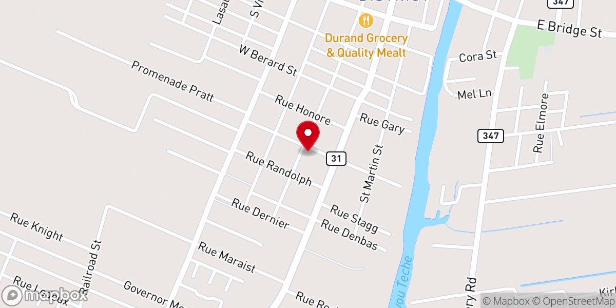 Map showing location of Mallalieu United Methodist Church