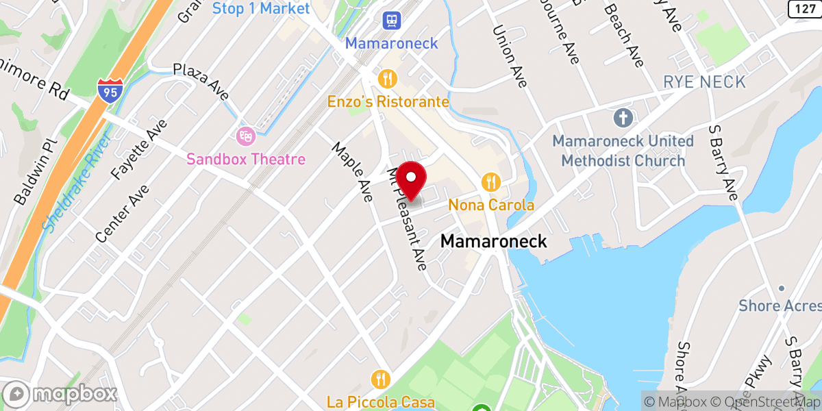 Map showing location of Mamaroneck Seventh-day Adventist Church