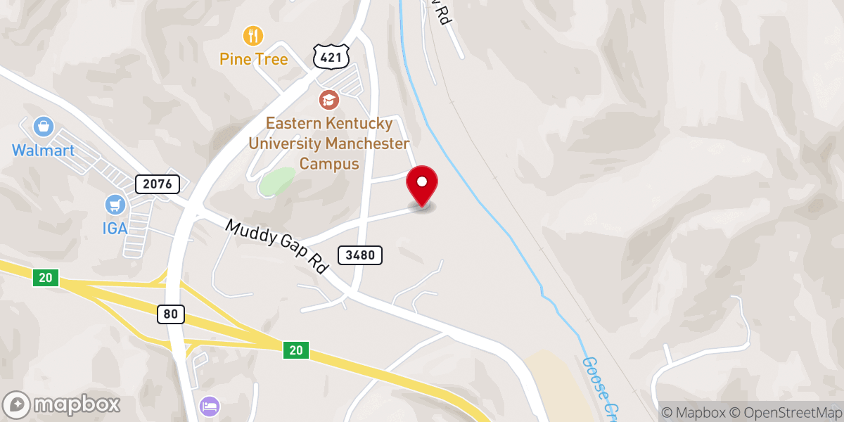 Map showing location of Manchester Gospel Mission