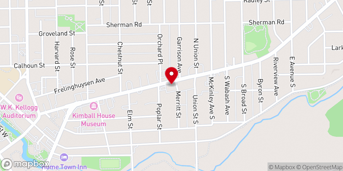 Map showing location of Maple Methodist Church