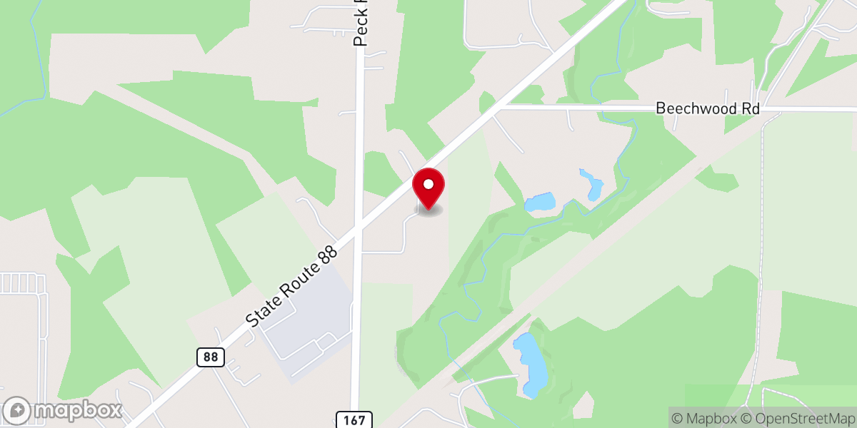 Map showing location of Maplewood Christian Church