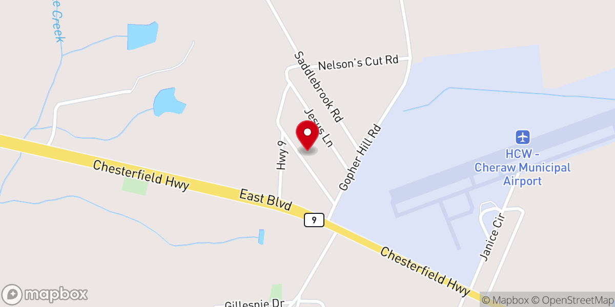 Map showing location of Maranatha Family Center