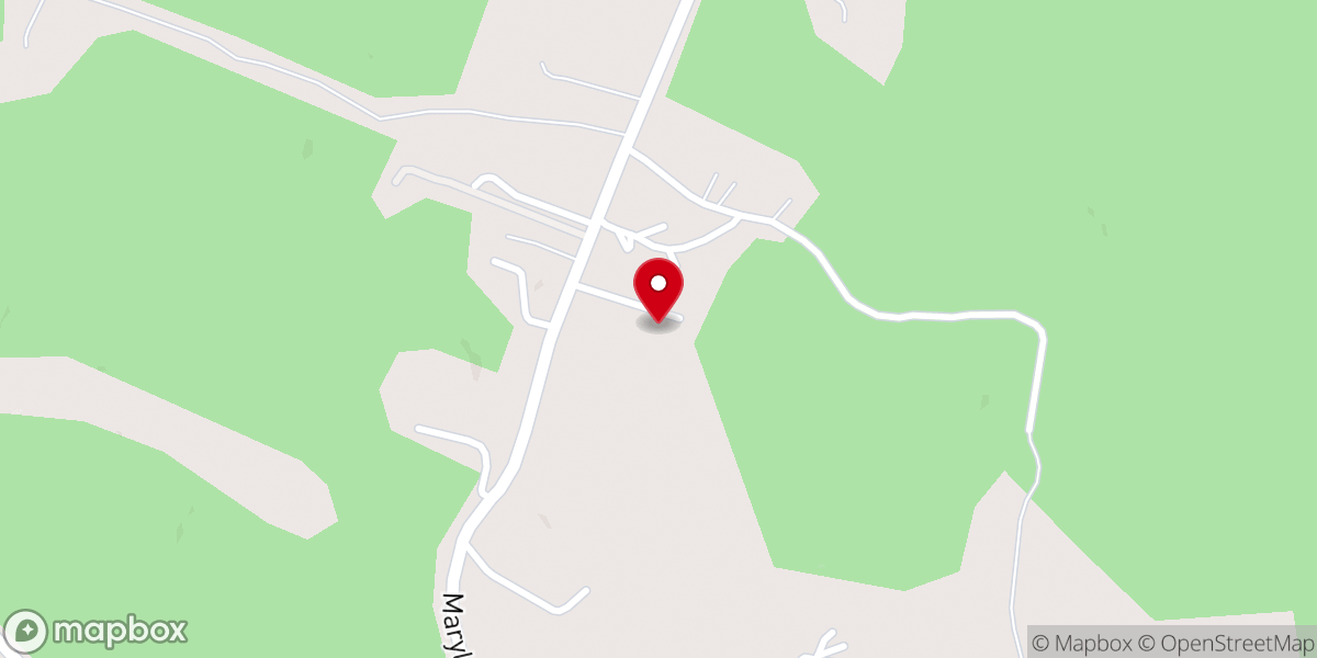 Map showing location of Maryland Point Baptist Church