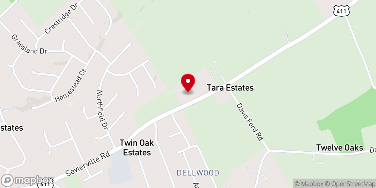 Map showing location of Maryville Seventh-day Adventist Church