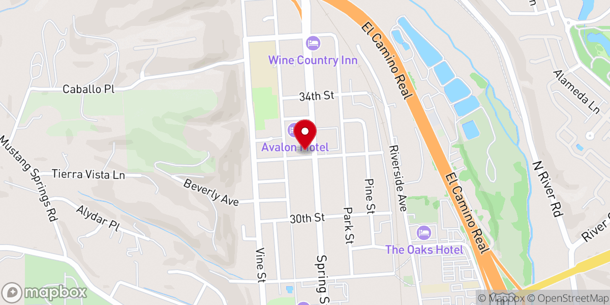 Map showing location of Maverick Church