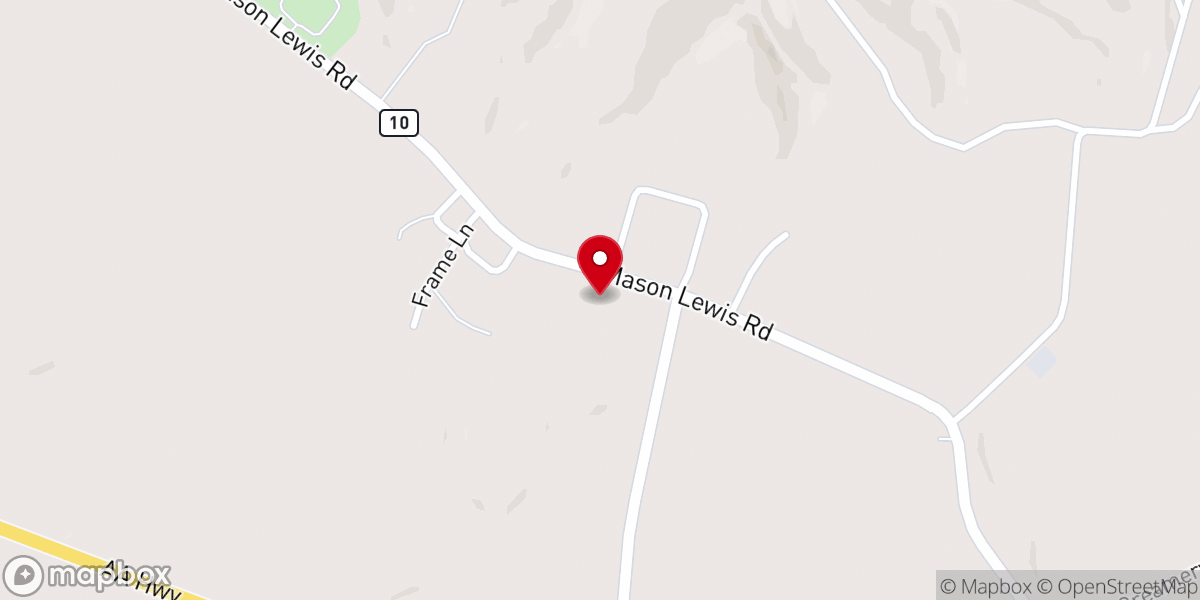 Map showing location of Maysville Wesleyan Campground