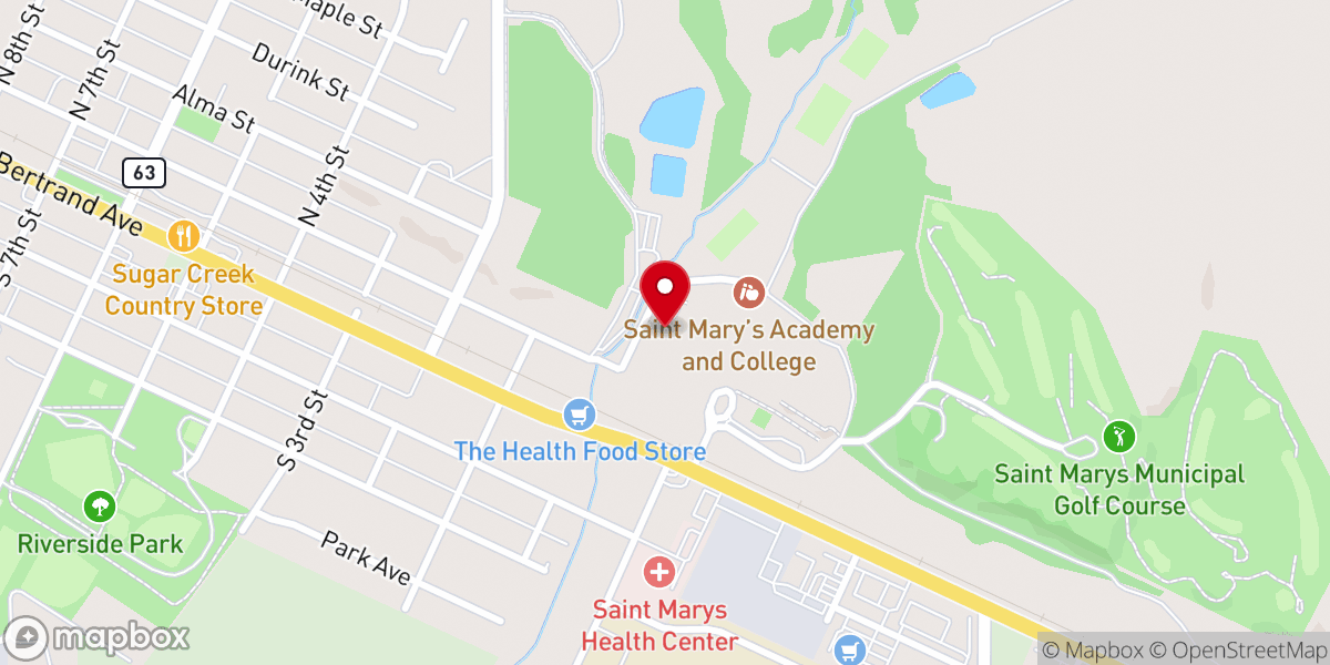 Map showing location of McCabe Hall