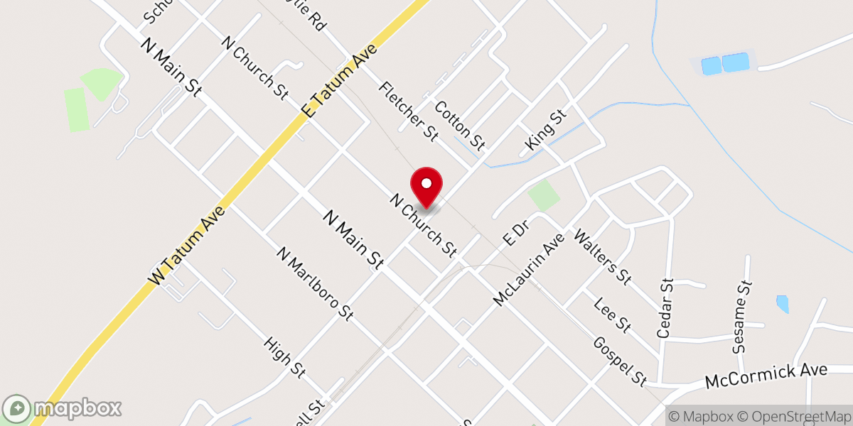 Map showing location of McColl