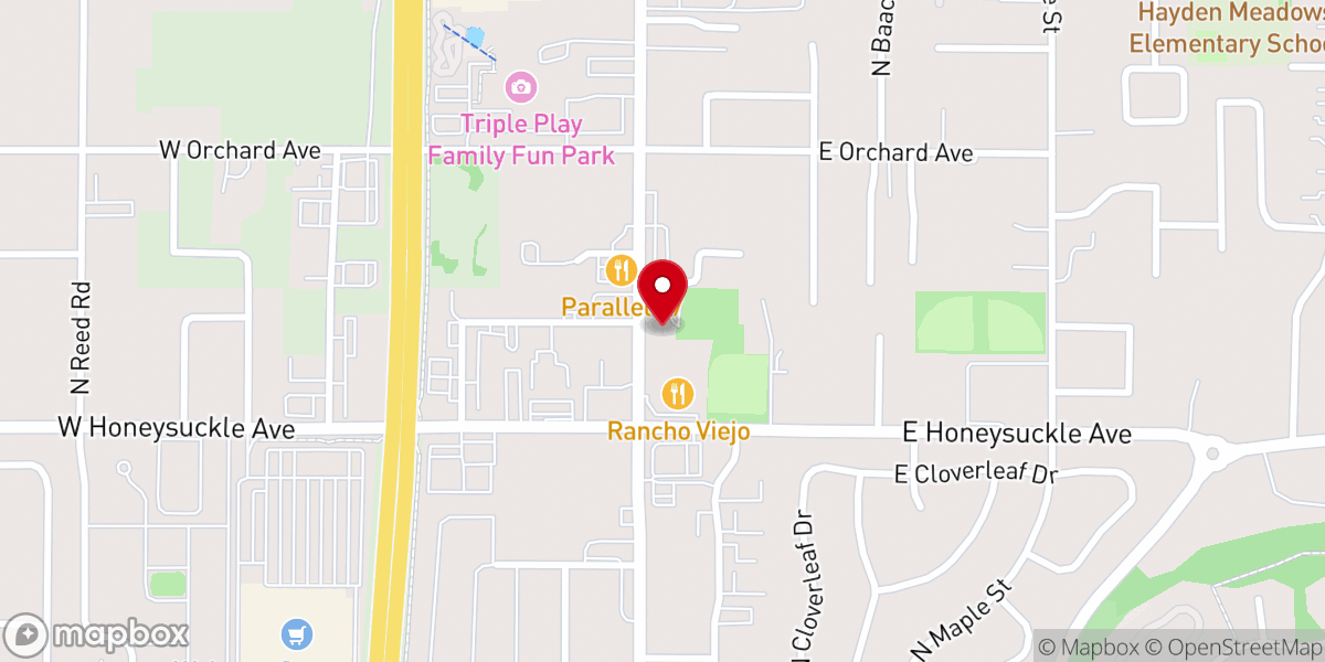 Map showing location of McIntire Family Park