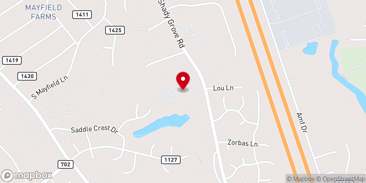 Map showing location of Mechanicsville Christian Center