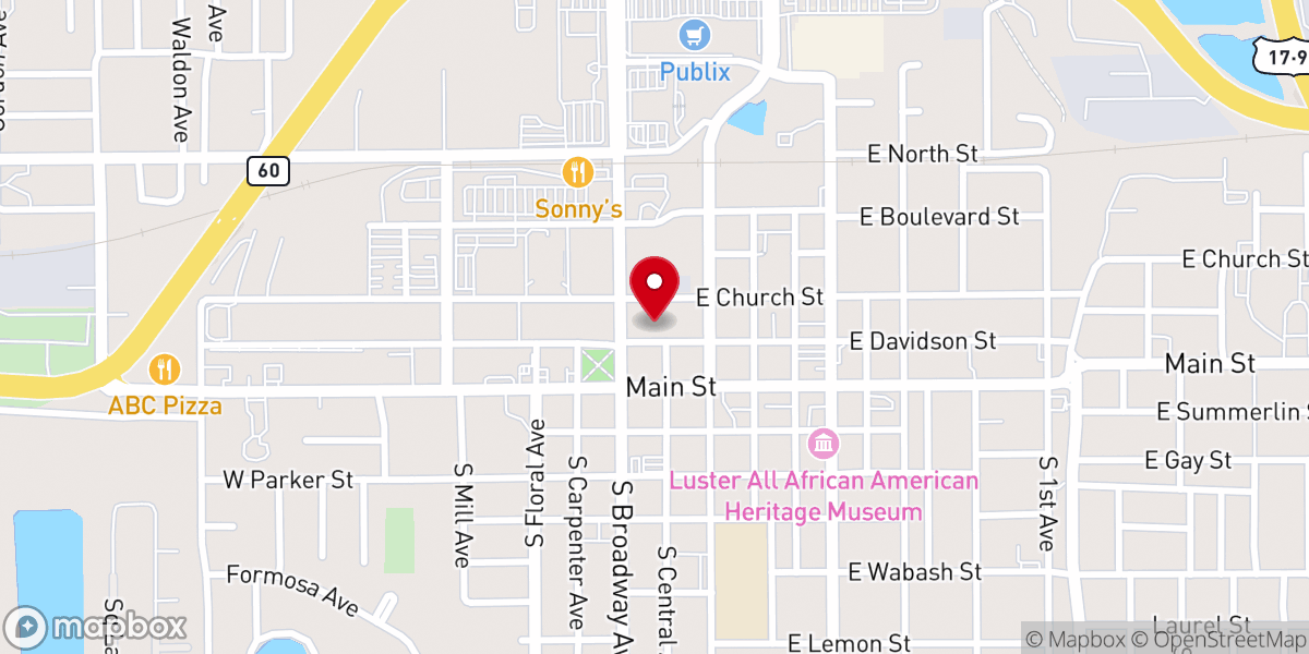 Map showing location of Merriam Ellis Bail Bonds