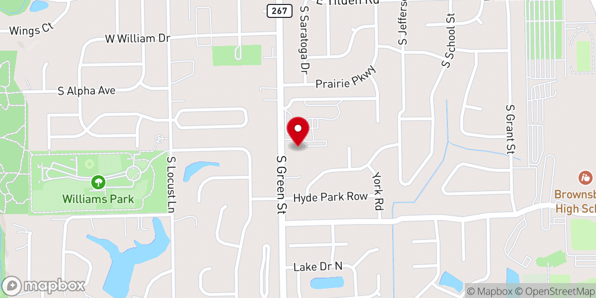 Map showing location of Messiah Lutheran ELCA