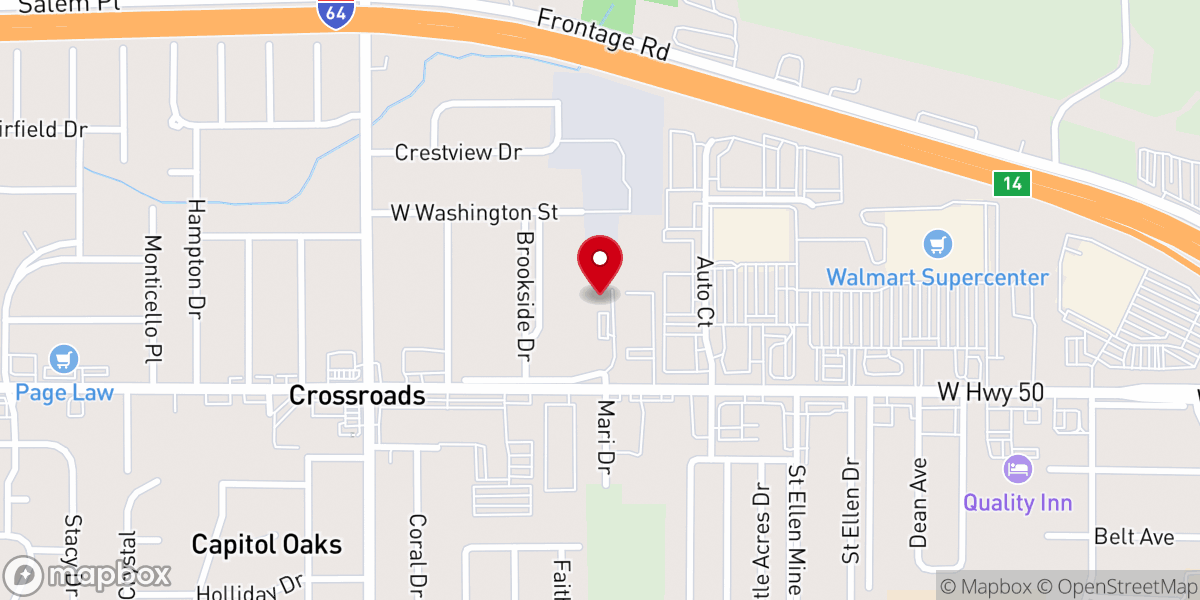 Map showing location of Metro-East Christian Fellowship