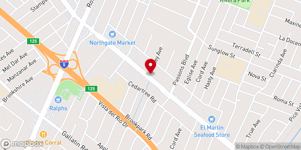 Map showing location of Mi Amore Wedding Chapel