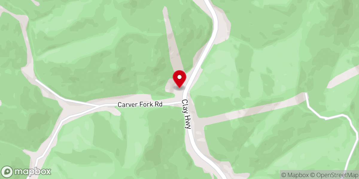 Map showing location of Middle Creek Baptist Church