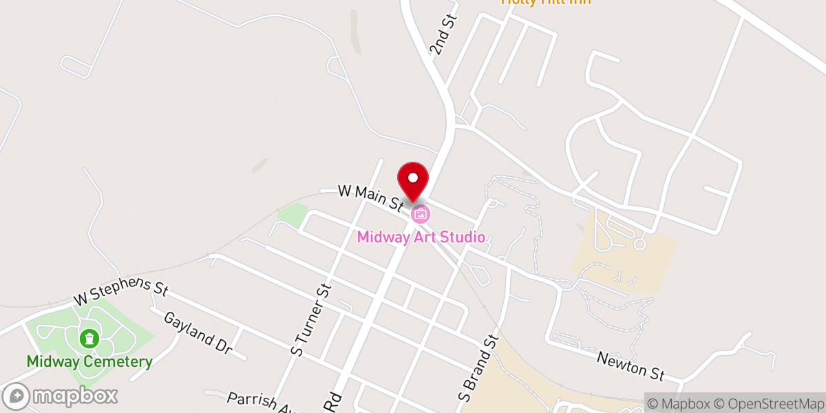 Map showing location of Midway Church of the Nazarene