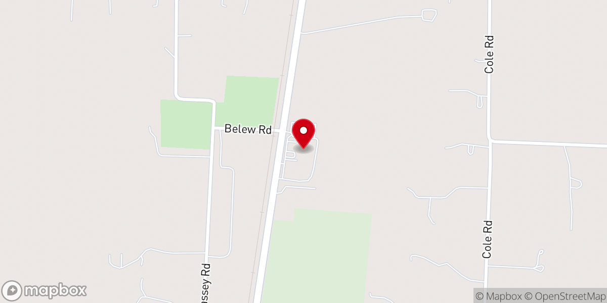 Map showing location of Midway Church