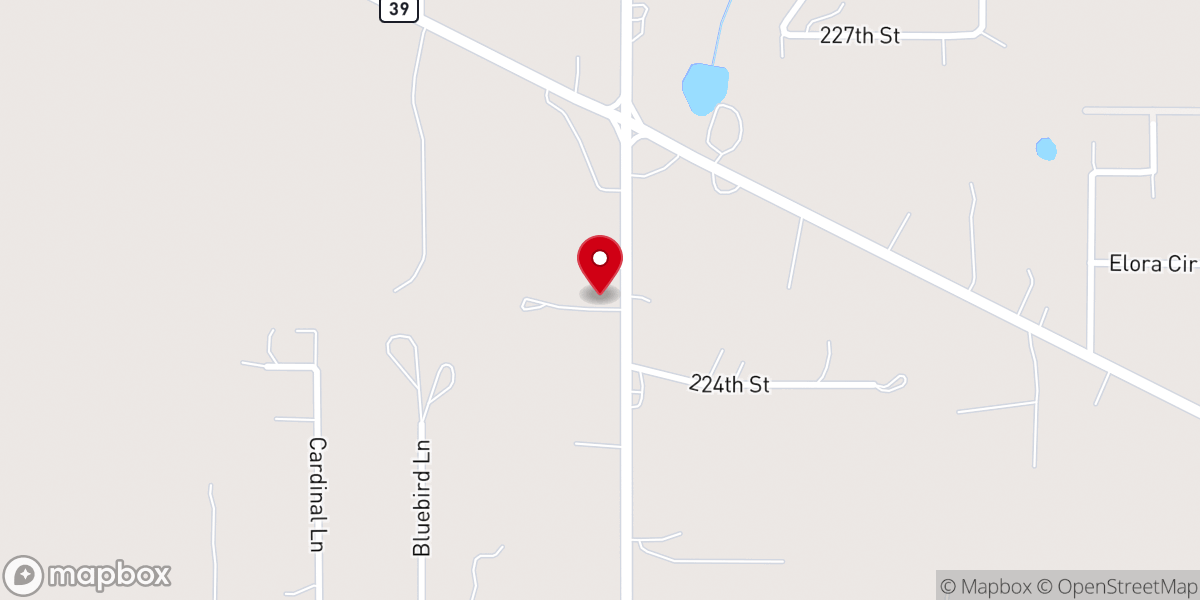 Map showing location of Midway Southern Baptist Church