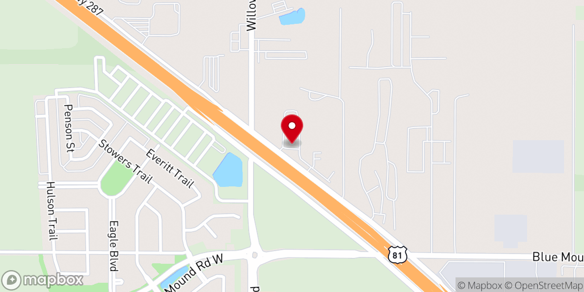 Map showing location of Milestone Church Haslet Campus