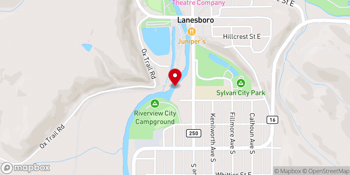 Map showing location of Mill Pond Overlook