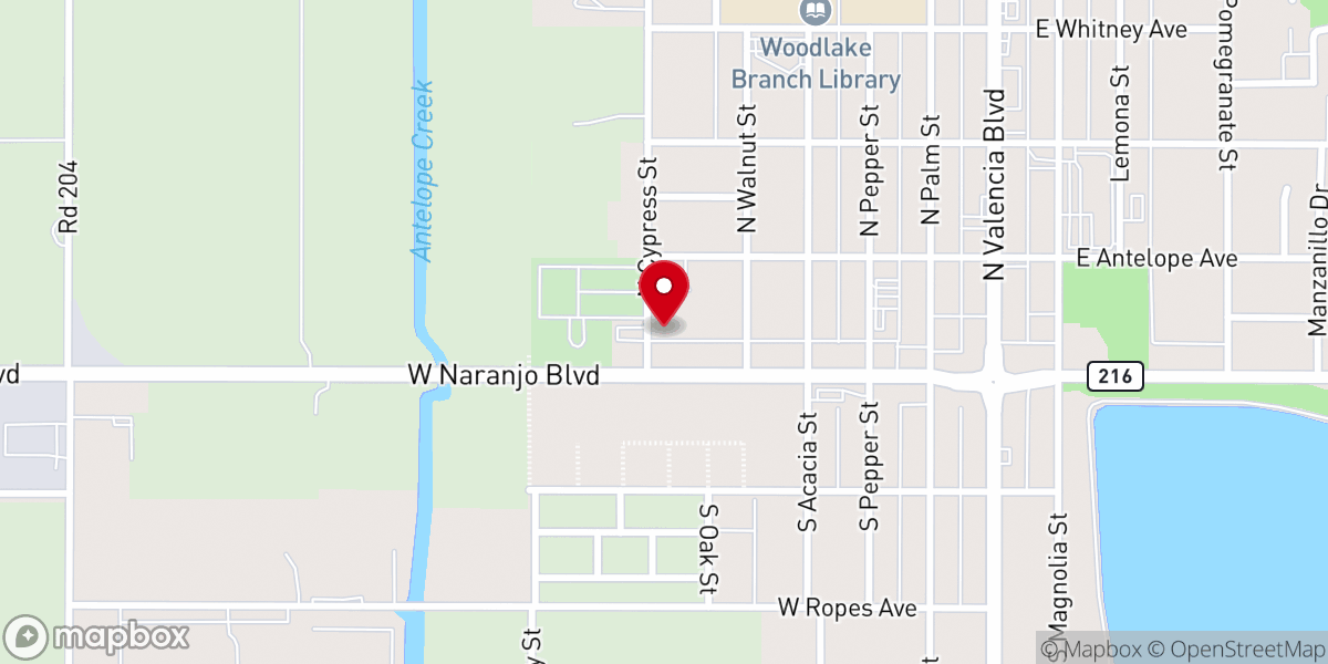 Map showing location of Miller Memorial Chapel