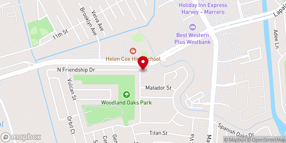 Map showing location of Ministerio Penuel New Orleans